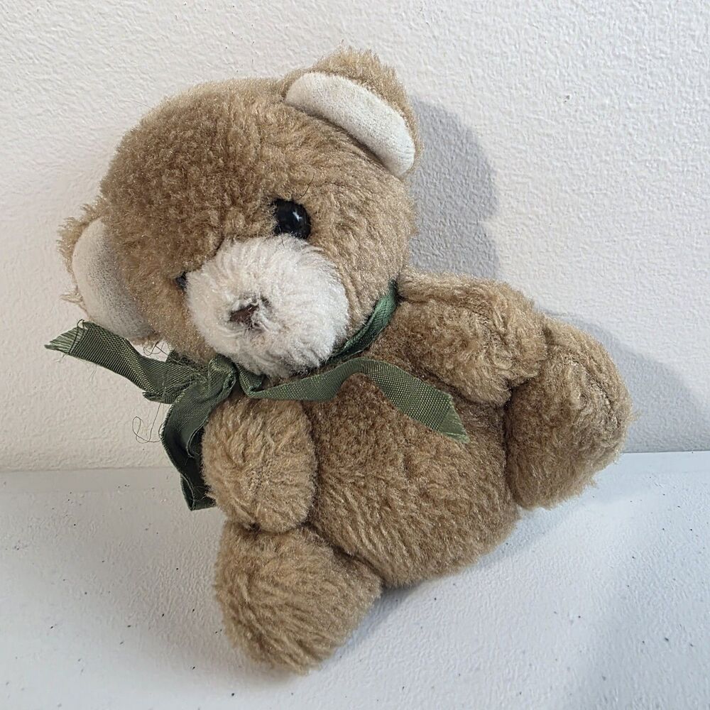 GUND 1981 Brown Bear Stuffed Animal Plush Vintage Vtg 5" Mini